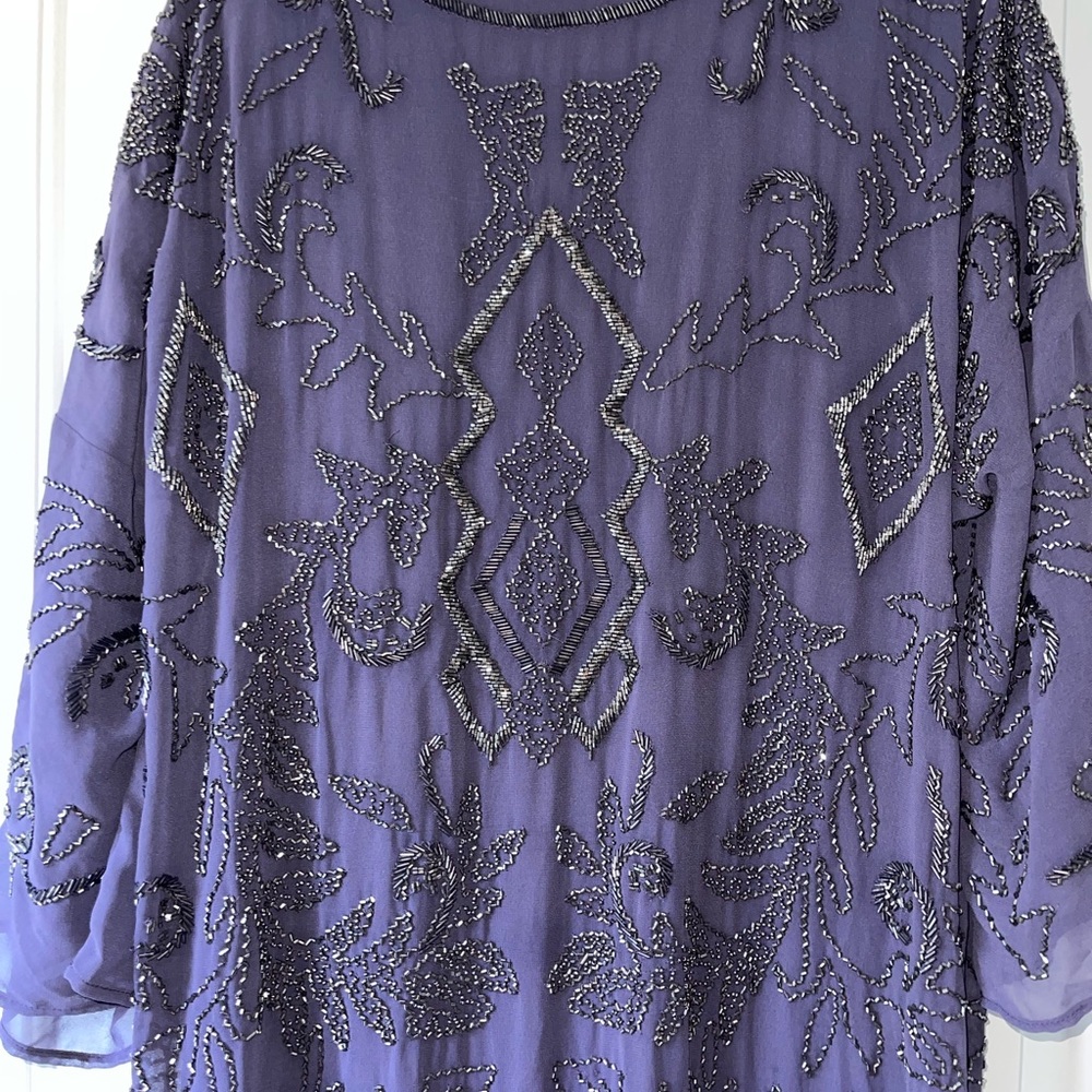 Zara beaded long dress new with tag - Picture 8 of 10